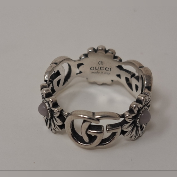 Gucci Jewelry - Gucci Women's Ring Floral GG Marmont Silver AG925 Italy Jewelry 10 US / 22 IT